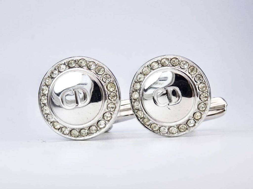 ディオール　サークル　ラインストーン　ＣＤロゴ　カフス　カフリンクス　cufflinks Christian Dior_画像1