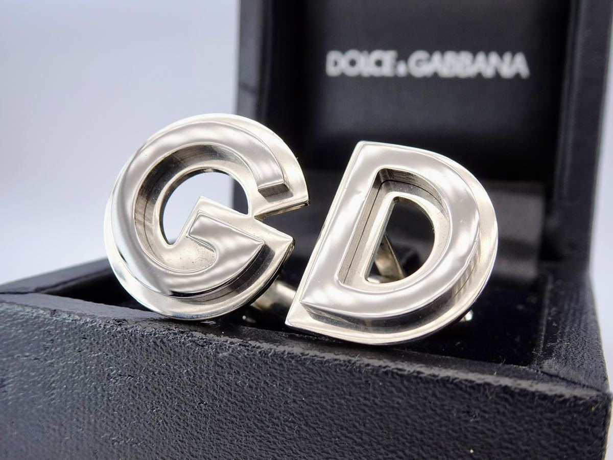 Dolce & Gabbana イタリア製　Ｇ　Ｄ　シルバー　ドルチェ&ガッバーナ　カフス　カフリンクス