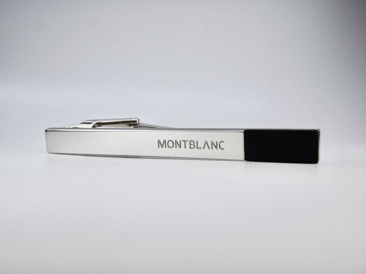 MONTBLANC オニキス　シルバー　ネクタイピン　タイピン　タイバー　モンブラン_画像2