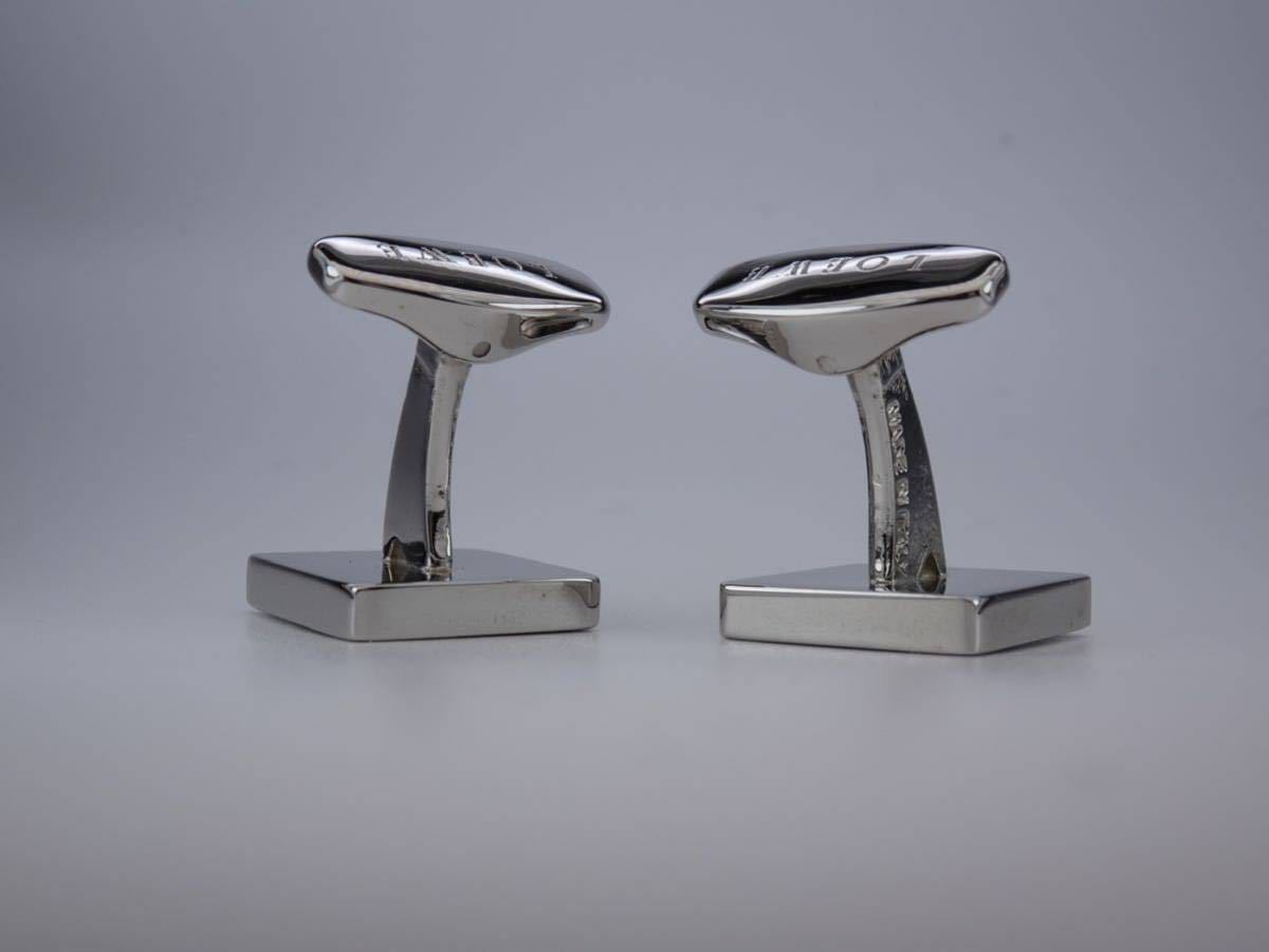 Loewe スクエア　イタリア製　シルバー　カフス　カフリンクス　cufflinks ロエベ