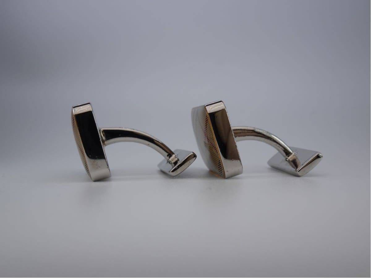 BURBERRY タータンチェック　スクエア　カフス　カフリンクス　cufflinks バーバリー_画像5