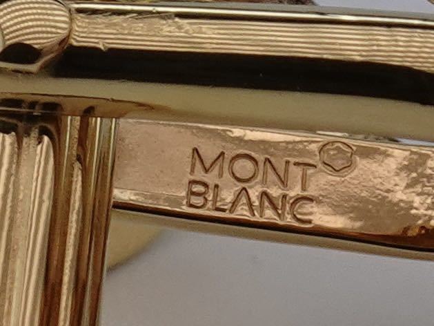 モンブラン　オニキス　ラウンドロゴ　ゴールド　Montblanc カフス　カフリンクス　cufflinks ドイツ製_画像10