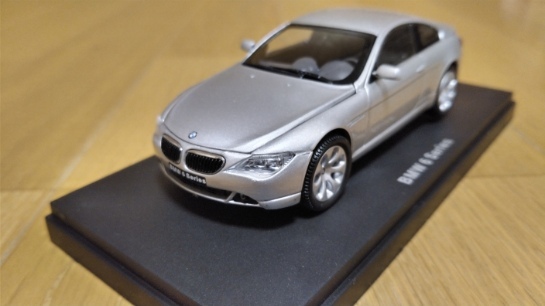 即決　京商　表参道　特注　限定　BMW　6series　６シリーズ　2006.11.2　グランドオープン　記念品　シルバー　1/43　絶版　レア_画像1