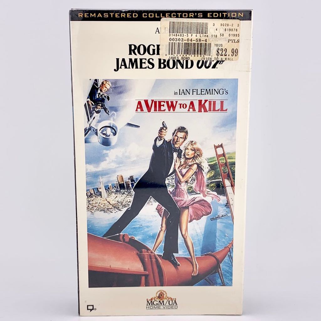【VHS未開封】007/A VIEW TO A KILL 美しき獲物たちダブルオーセブン ジェームズボンド 海外 映画 英語 ビデオテープ