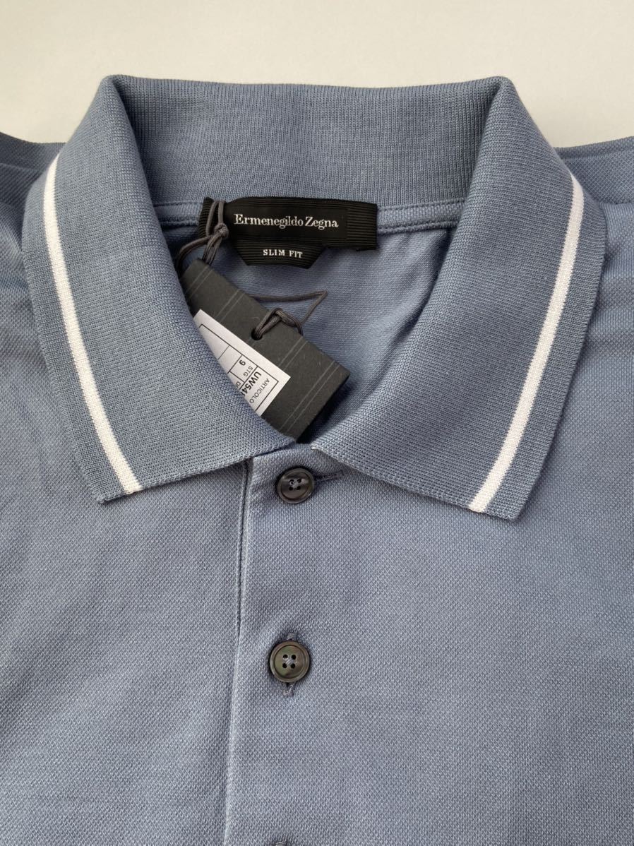 未使用 エルメネジルドゼニア ermenegildo zegna 半袖 ポロシャツ 52