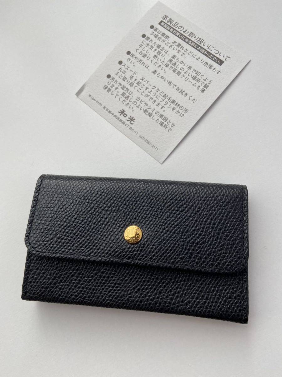  Ginza Wako WAKOwakou change purse . purse key case black color coin case 