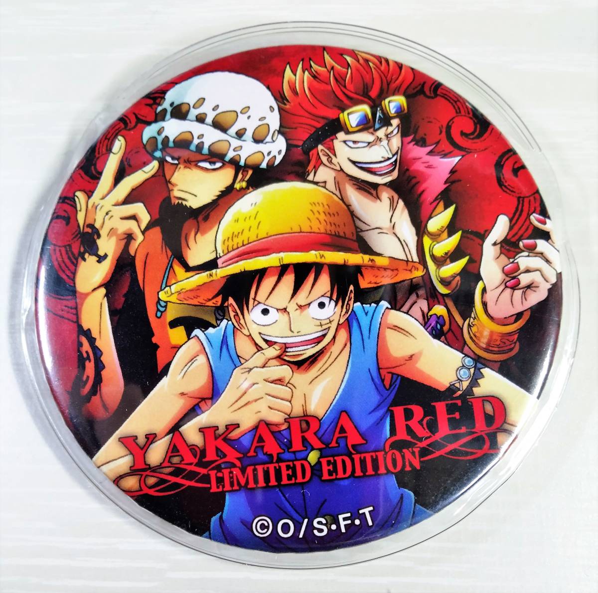 ONEPIECE ワンピース 輩 缶バッジ 第2弾 RED ルフィ ロー キッド ONEPIECE ワンピース 輩 缶バッジ 第2弾 RED ルフィ ロー キッド