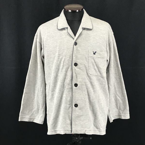 lyle & scott/ライルアンドスコット★紳士パジャマ/ルームウェア上【Mens size -M/ライトグレー/light gray】Tops/Shirts◆BH31_画像1