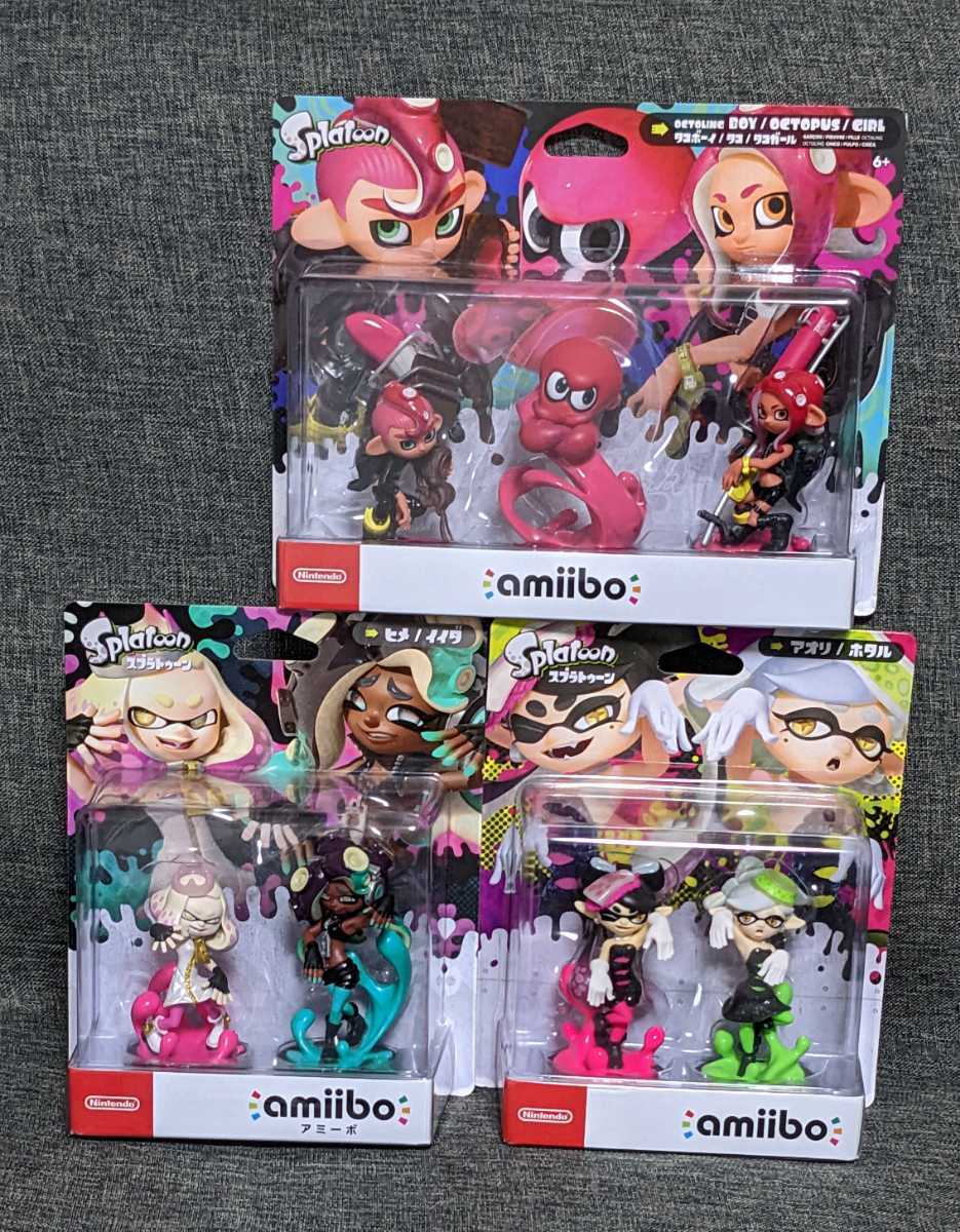 スプラトゥーン3 amiibo トリプルセット イイダ ヒメ アオリ ホタル-