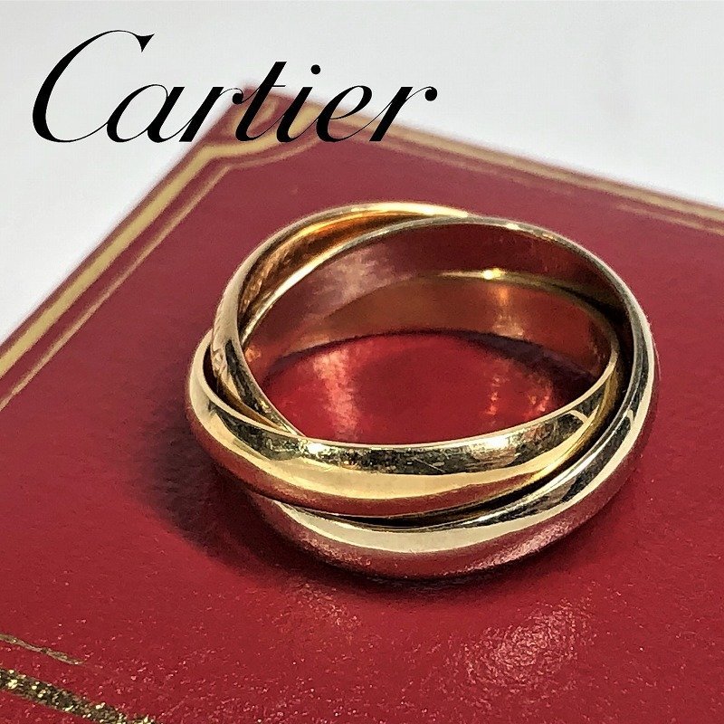 ヤフオク! - Cartier カルティエ トリニティリング 750 サイ