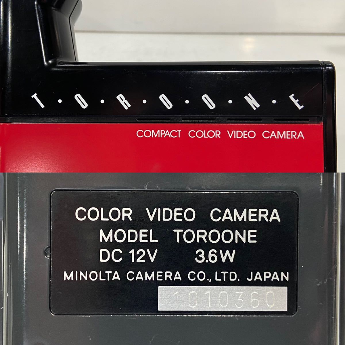 221109D*[ rare article ] retro emo .MINOLTA COMPACT COLOR VIDEO CAMERA TOROONE video camera case attaching! delivery =.... delivery takkyubin (home delivery service) (EAZY)!