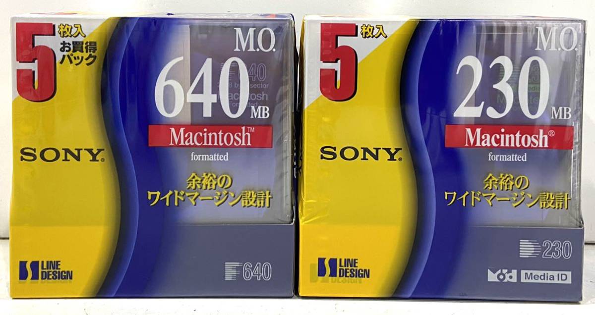 221109A* SONY MO 3.5 type light magnetism disk 604MB-5 sheets 230MB-5 sheets unused 10 pieces set! delivery method =.... delivery takkyubin (home delivery service) (EAZY)