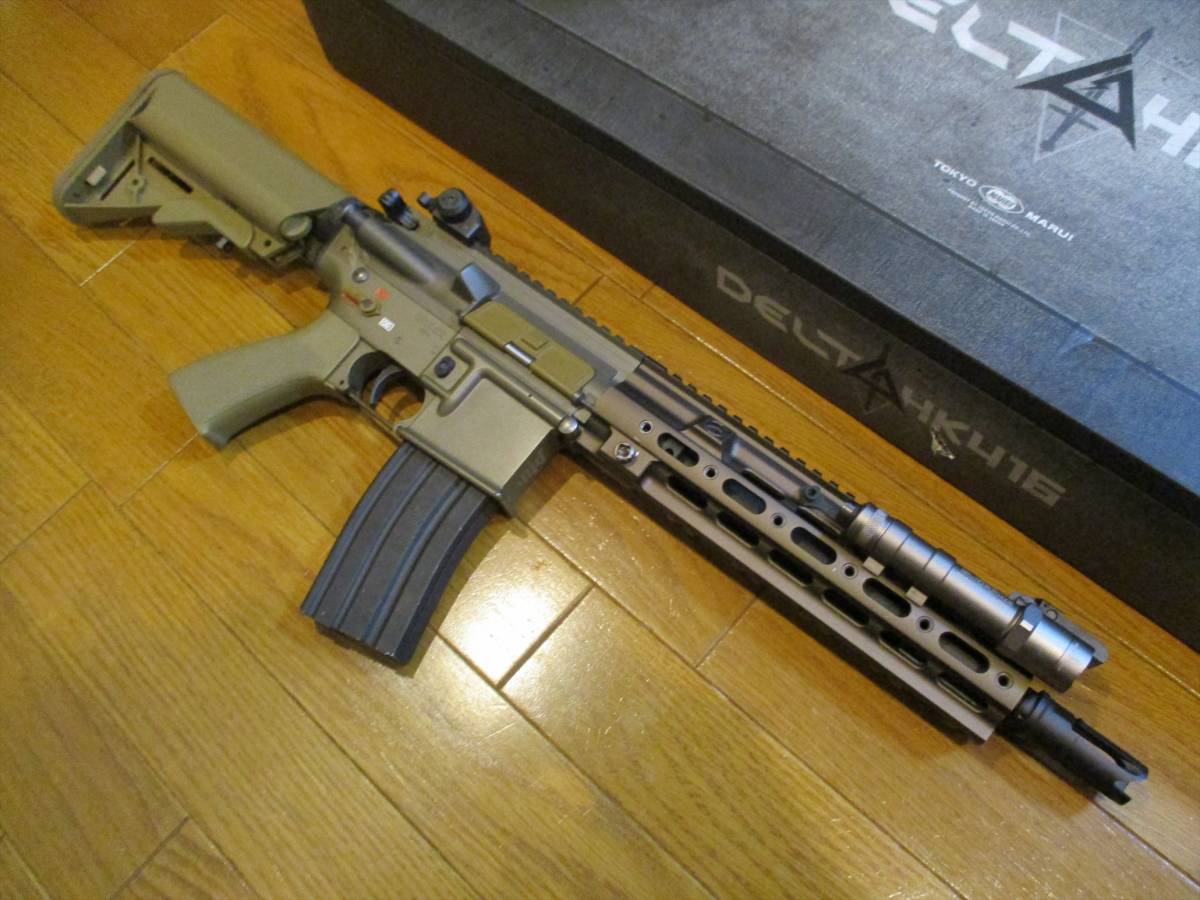 東京マルイ 次世代HK416 デルタカスタム FDEカラー SBD SUREFIRE 電動