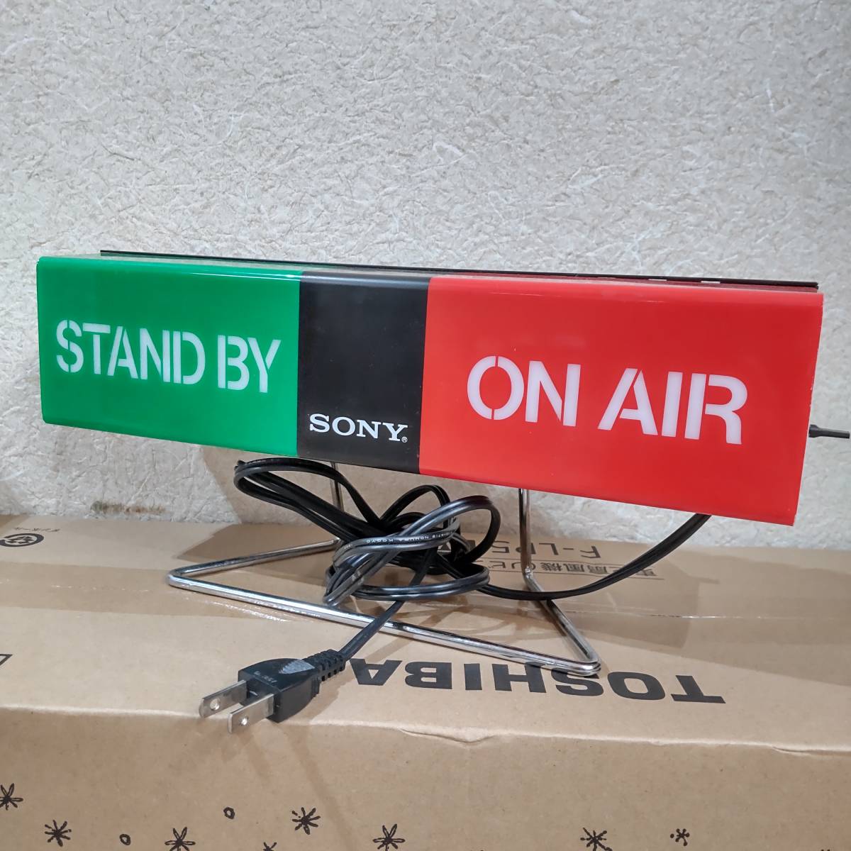 【レア•非売品】SONY ソニー スタジオ ON AIR ライト SONY サインランプ ON AIR 非売品 スタジオライト ディスプレイ