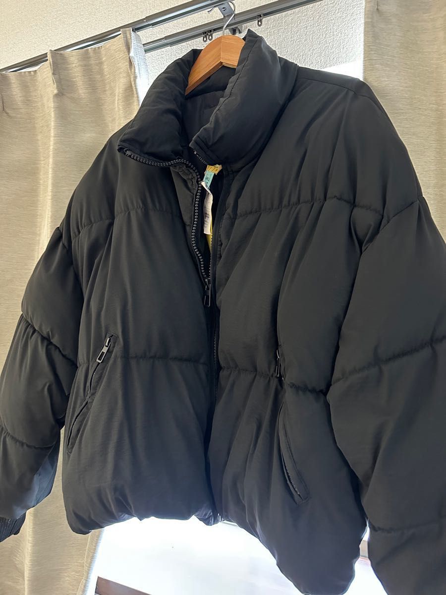 最終値下げ ZARA ダウン ブラック ショート丈 フードなし M 最終値下げ ZARA ダウン ブラック ショート丈 フードなし M
