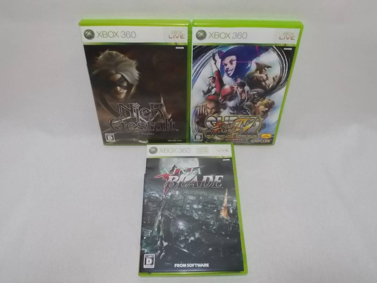 Xbox360　ソフト　9本　まとめうり　SF　ニーアゲシュタルト　スパ4　ニンジャブレイド等　中古_画像2