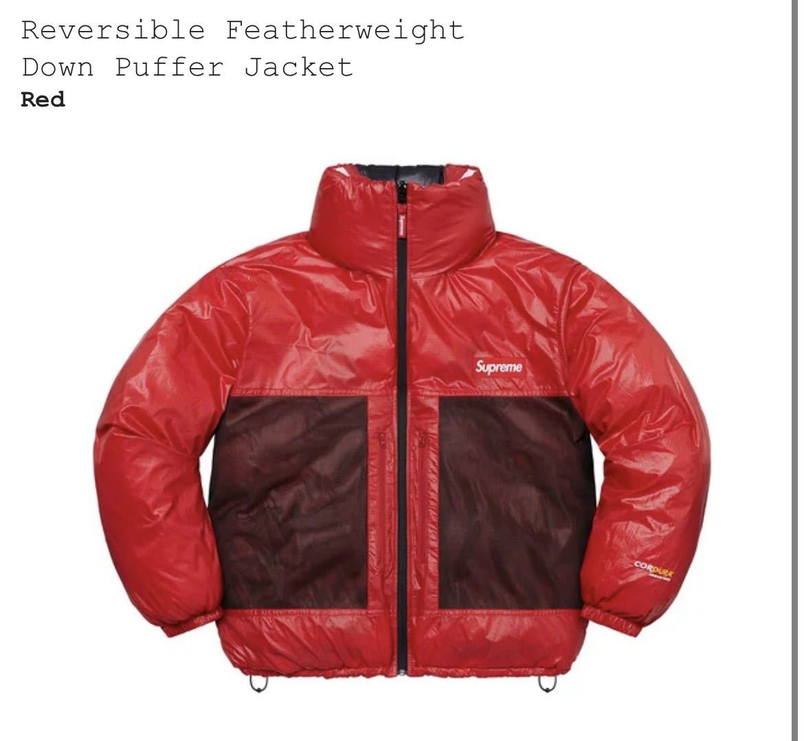 Supreme】Reversible FeatherweightDown Puffer Jacket Red Supreme】Reversible FeatherweightDown Puffer Jacket Red