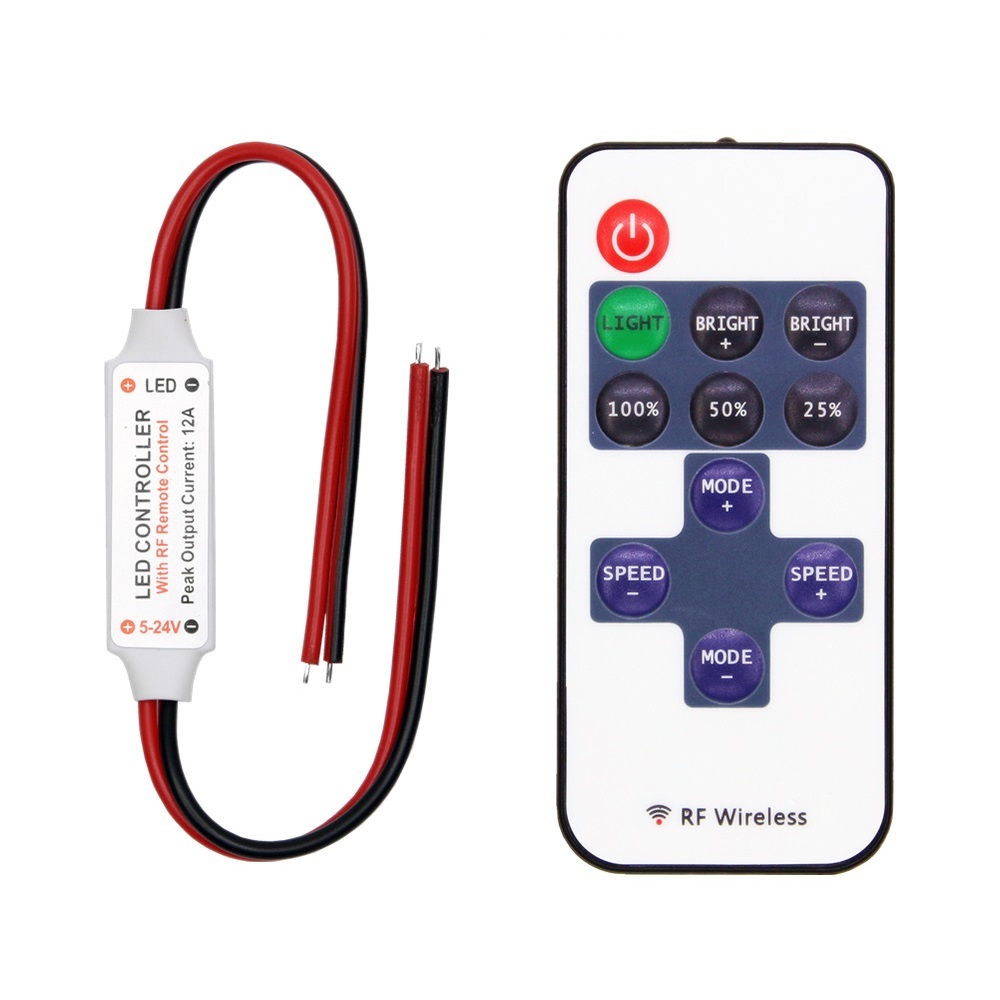  wireless LED controller unit wireless type remote control type style light blinking strobo 12V/24V both for LED tape and so on [ free shipping ]