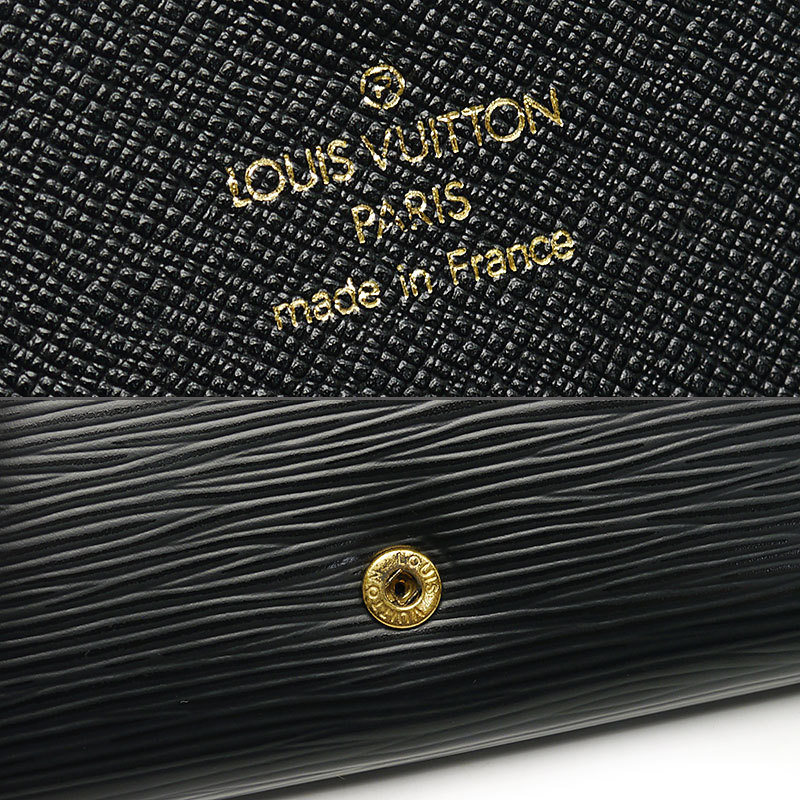 ルイヴィトン Louis Vuitton LV ポルトフォイユ・トレゾール M63972 エピ メンズ 二つ折り財布 保存袋付_画像5