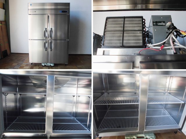 から厳選した 中古厨房 業務用 ホシザキ 縦型 4面 冷蔵庫 HR-120ZT3 3