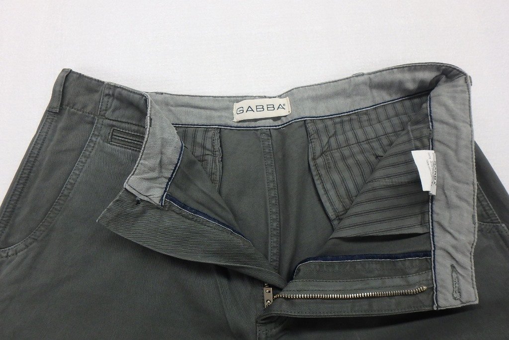 タグ付！GABBA tokyo pants K3614 ストレートテーパードチノ グレー size:L 囗T巛_画像2