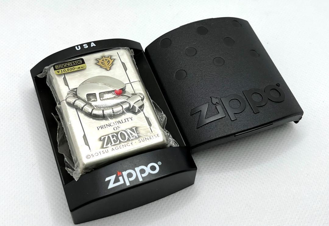 未使用 ZIPPO ジッポー 機動戦士ガンダム ZAKU ZEON ジオン 立体