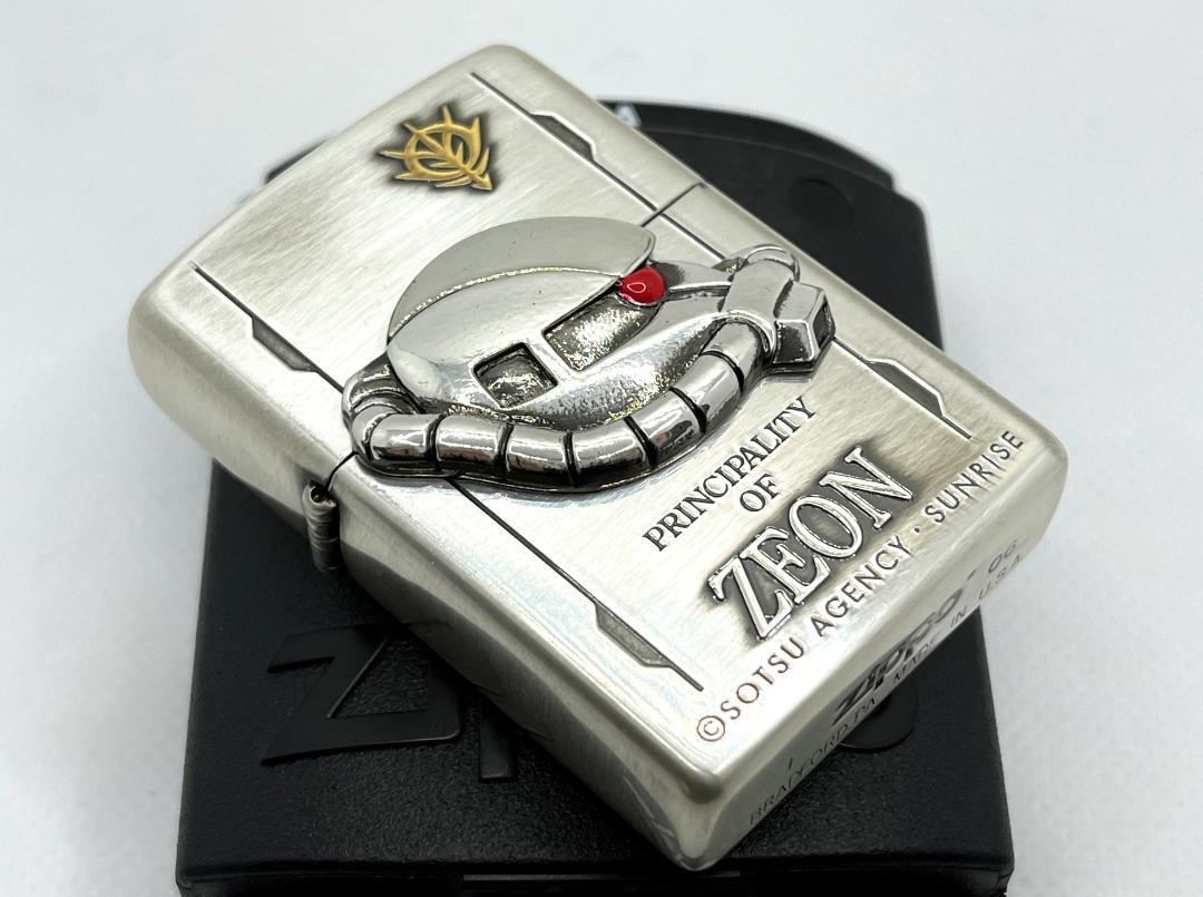 未使用 ZIPPO ジッポー 機動戦士ガンダム ZAKU ZEON ジオン 立体