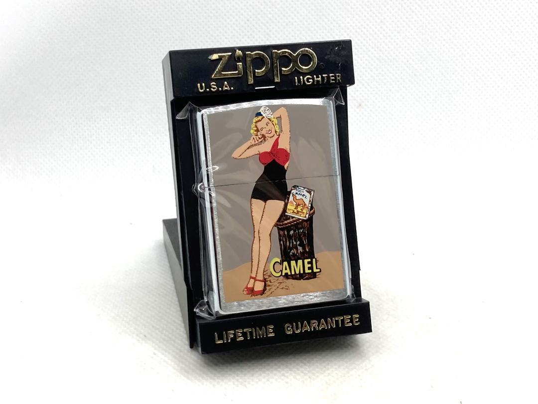 未使用 ZIPPO ジッポー 1997年 キャメル ピンアップ ガール セクシー ライター