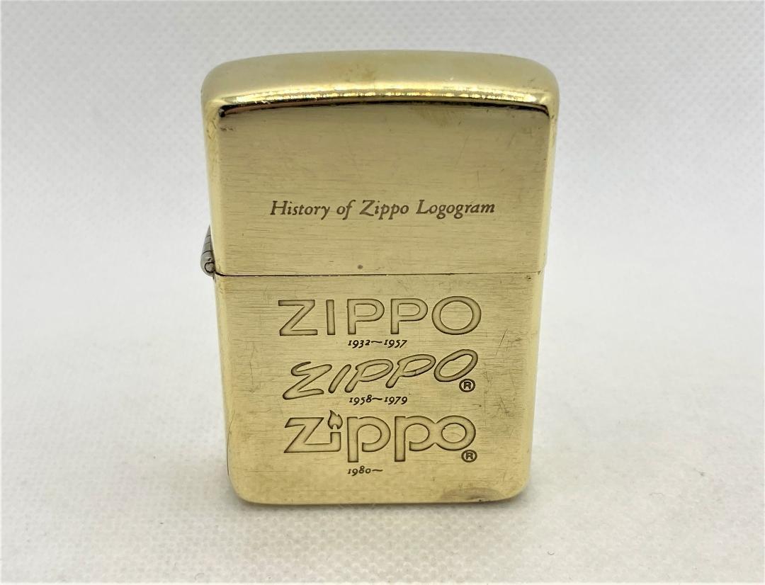 ZIPPO ジッポー 1932-1985 ソリッドブラス 歴代ロゴマーク ライター 真鍮