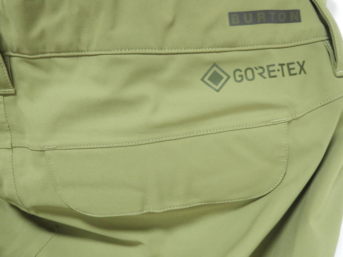 未使用　M（日本サイズ L 相当）　ウィメンズ Burton GORE-TEX グロリア パンツ レディース Martini Olive 定価30800円_画像6