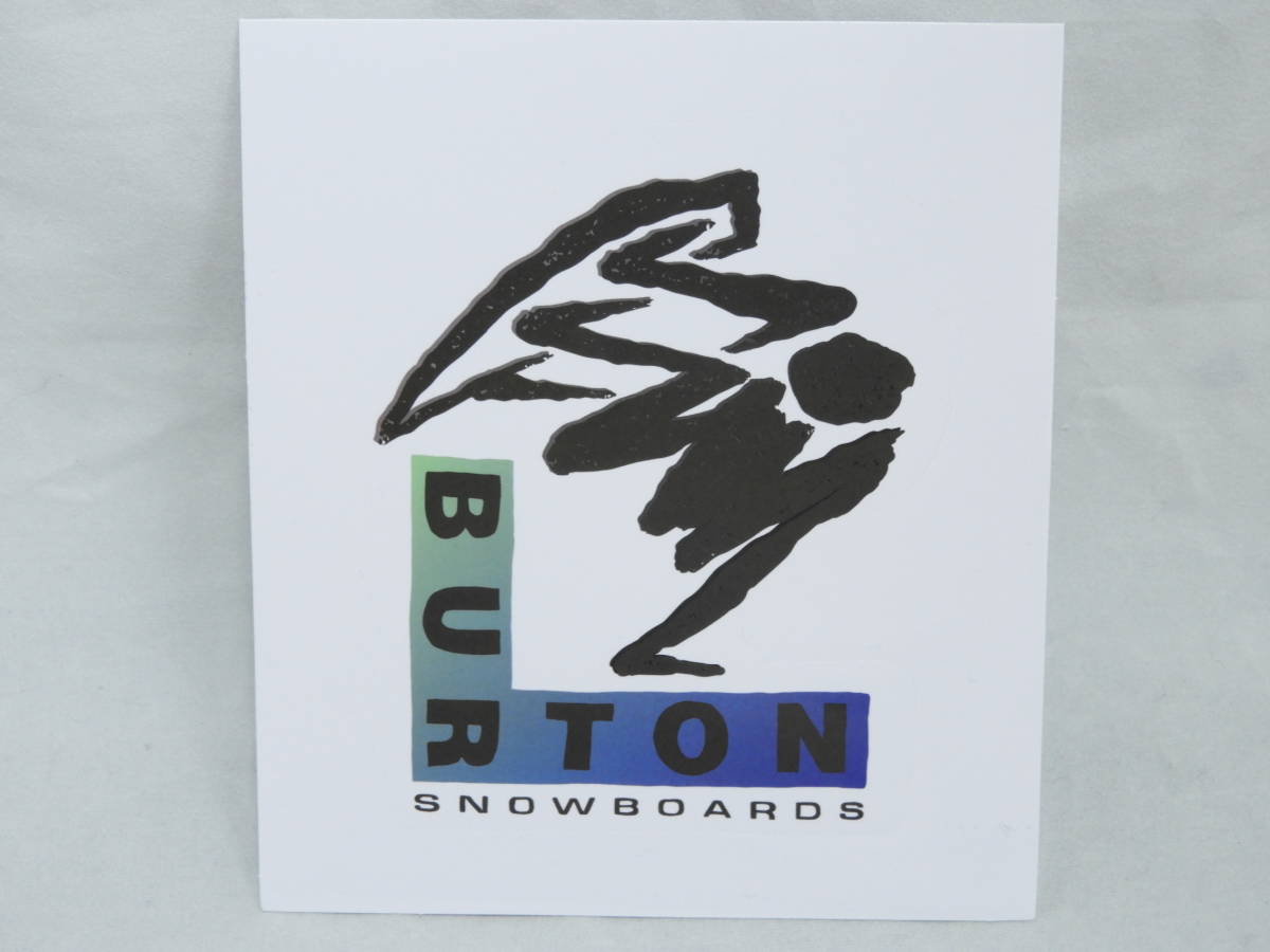 未使用　BURTON　正規品　ステッカー　台紙サイズ120×120mm　SNOWBOARDS_画像1