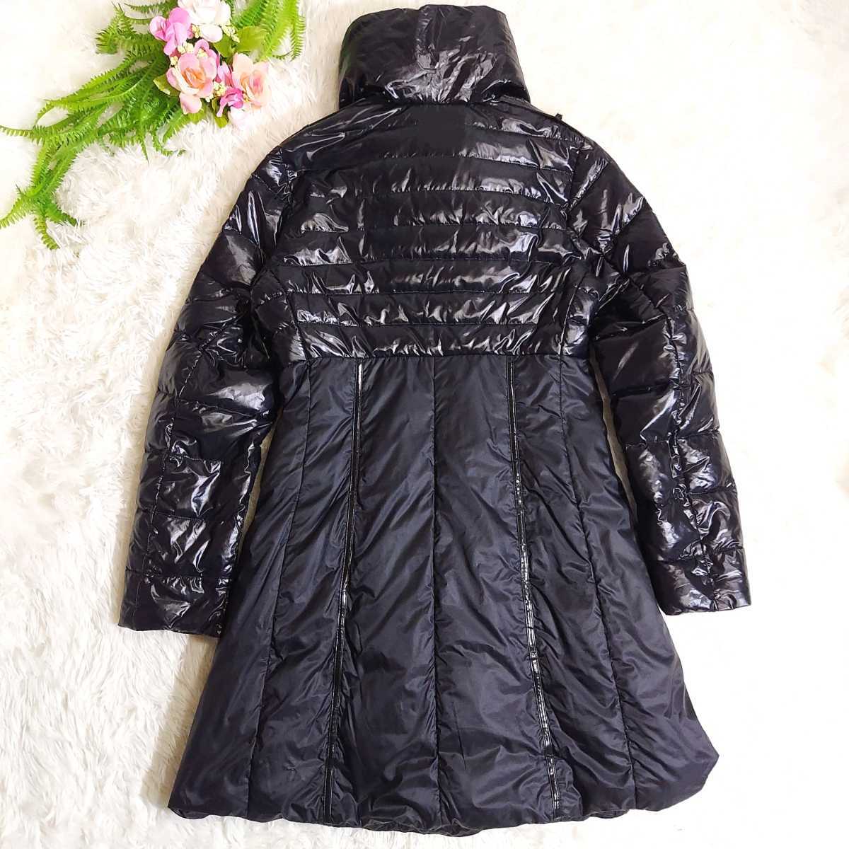 [ free shipping ]chibai white CBY WHITE down jacket black M size corresponding hem flair A line Roo mania made 81589