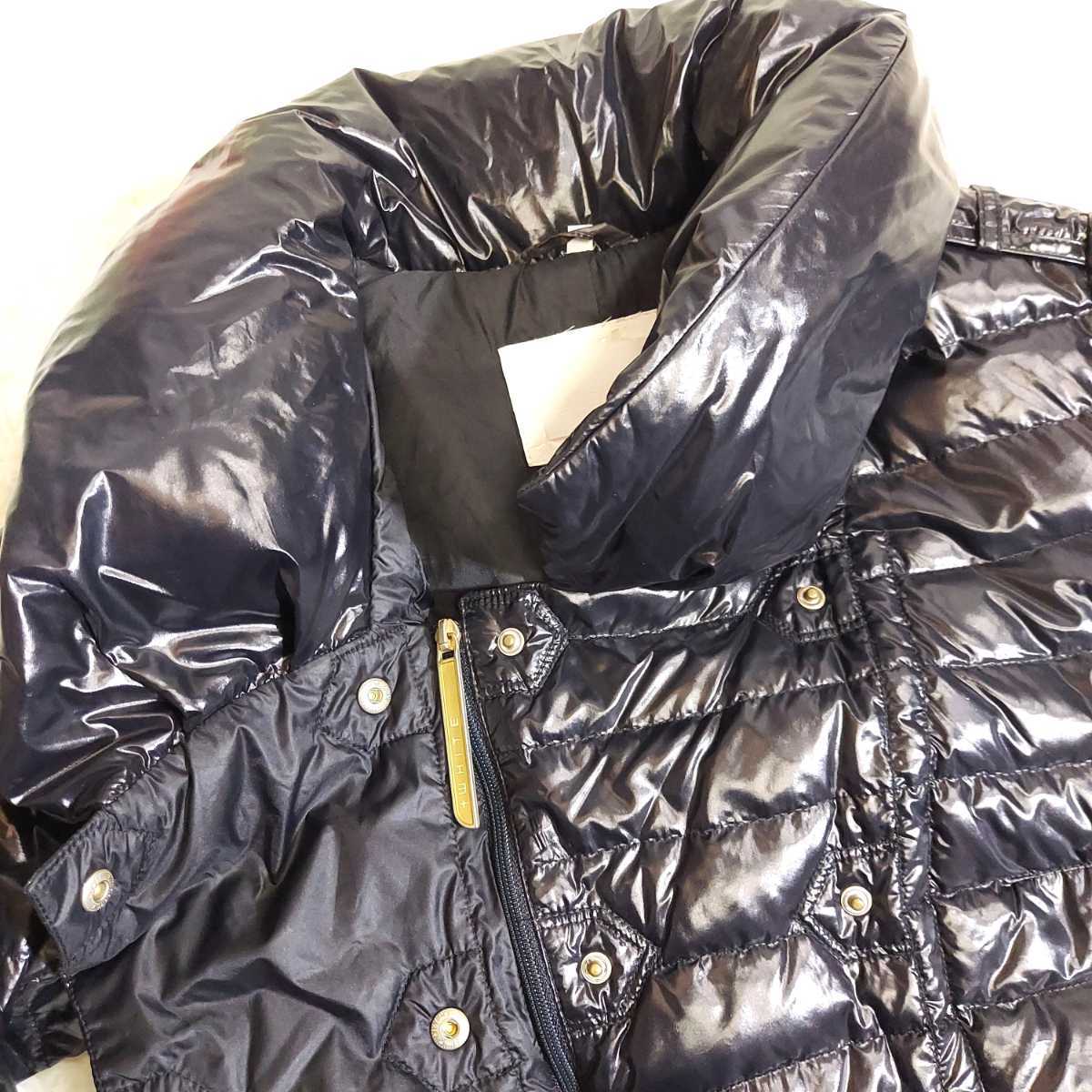 [ free shipping ]chibai white CBY WHITE down jacket black M size corresponding hem flair A line Roo mania made 81589