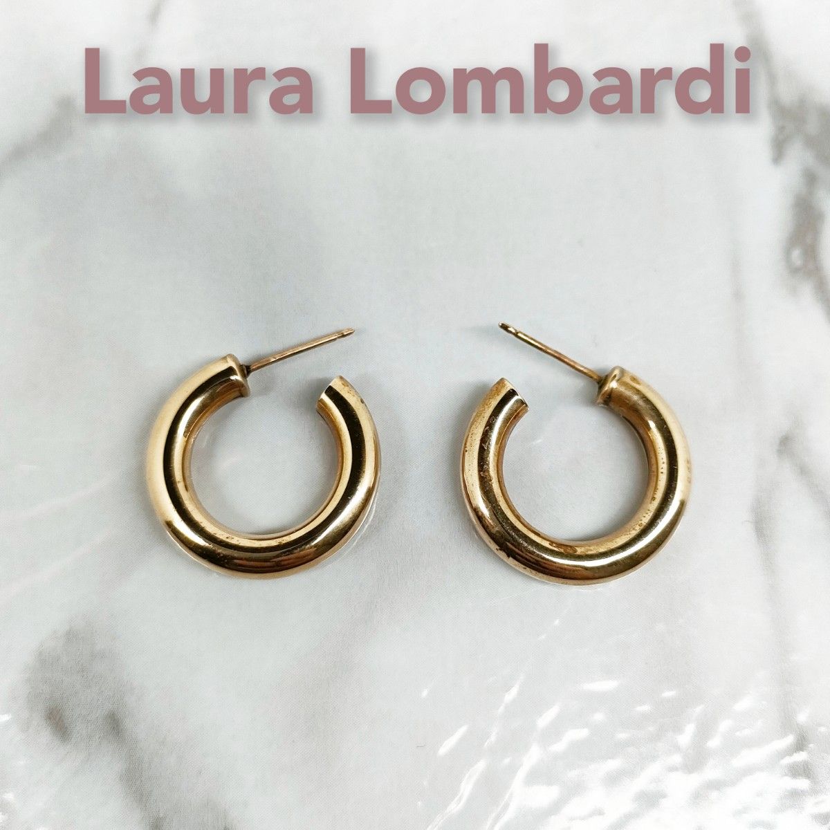 Laura Lombardi/ローラロンバルディ/フープピアス/真鍮/匿名配送/送料無料