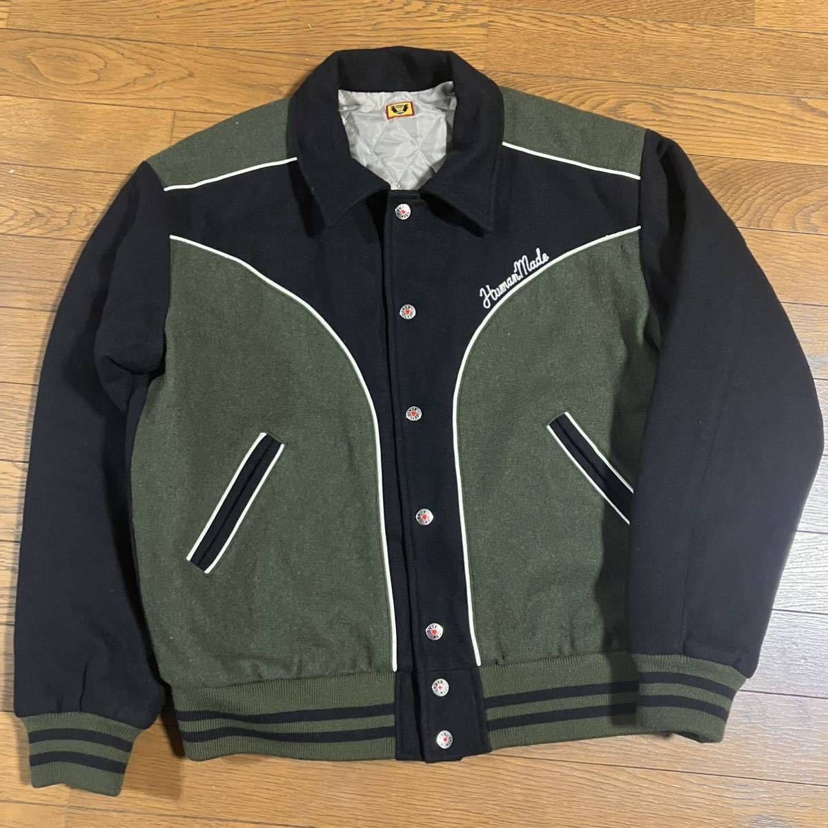 ネット通販 HUMAN MADE VARSITY JACKET Gray スタジャン メンズ | bca