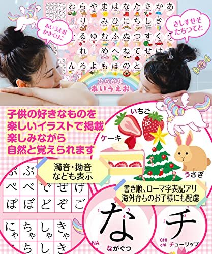  обычный ... katakana ванна постер 2 шт. комплект Unicorn дизайн интеллектуальное развитие B3 размер ..... таблица водонепроницаемый ванна. школа ( Unicorn )