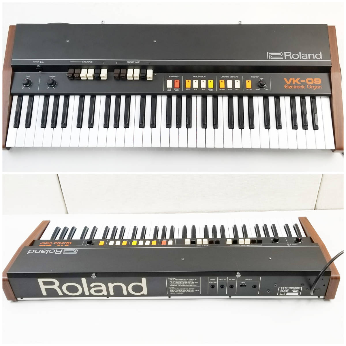 Yahoo!オークション - 【動作品】 Roland VK-09 電子オルガン Yahoo!オークション - 【動作品】 Roland VK-09 電子オルガン