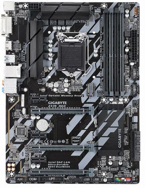GIGA-BYTE GIGABYTE Z370 HD3 (rev. 1.0) LGA 1151 (300 Series) Intel Z370 HDMI SATA 6Gb/s USB 3.1 ATX Intel Motherboard