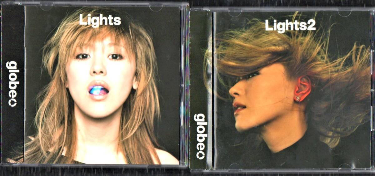 Ω globe 帯付 CD アルバム 2枚 セット/Lights Lights2/小室哲哉 keiko/アニメ サイボーグ009 ドラマ スタアの恋 主題歌入/グローブ ライツ_画像3