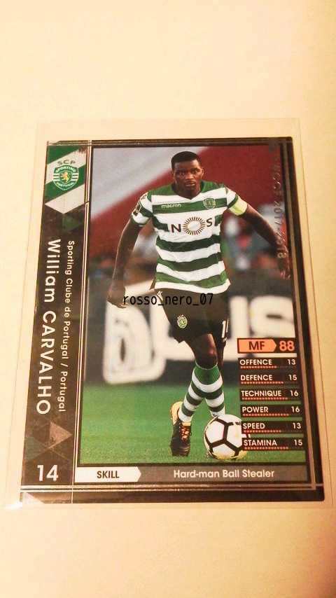 ☆WCCF2017-2018☆17-18☆201☆黒☆ウィリアン・カルバーリョ☆スポルティングCP☆William Carvalho☆Sporting CP☆_画像1