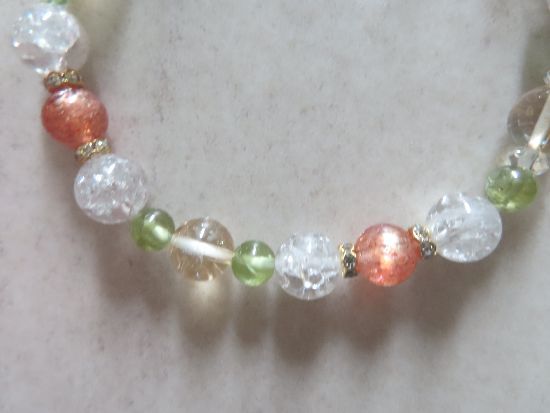  sun Stone, citrine, peridot, smoky quartz, crystal. bracele 