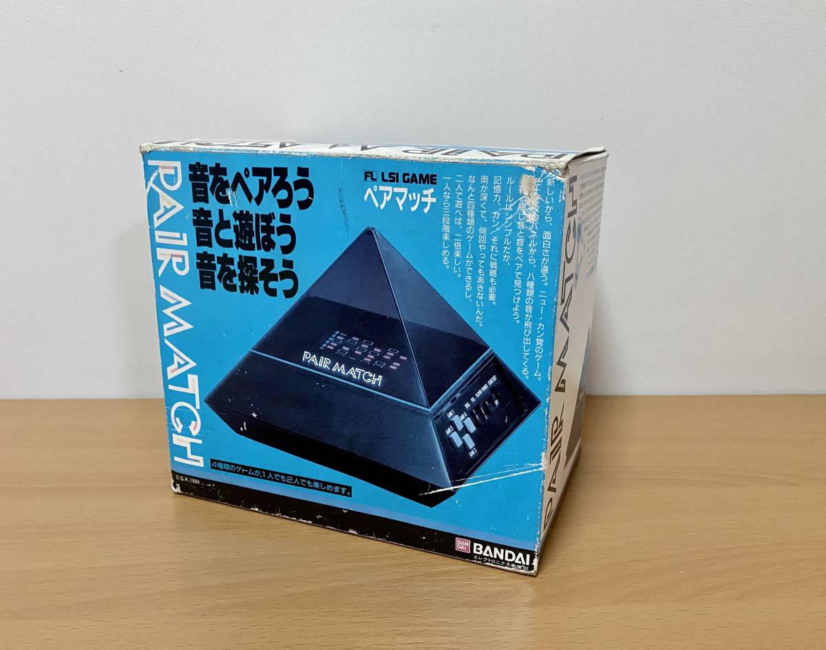 代引き不可】 1984 BANDAI ペアマッチ LSI GAME ブラック