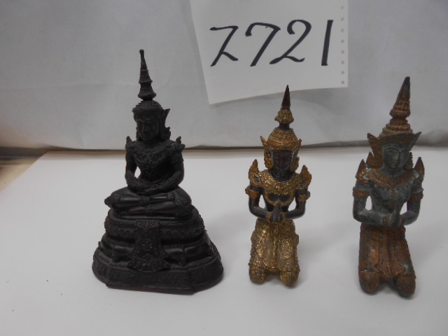 大雅堂2721　仏像3点まとめて　仏教美術　縁起物　中国美術　中国美術収集家蔵うぶ出し