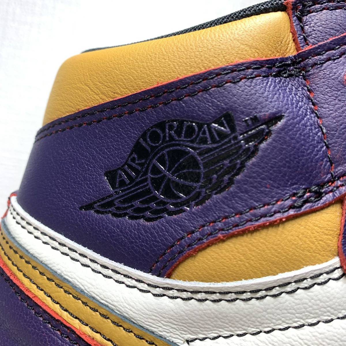 【NIKE】 AIR JORDAN 1 RETRO HIGH OG DEFIANT LA to CHICAGO COURT PURPLE/SAIL-UNIVERSITY GOLD 26.5cm_画像5