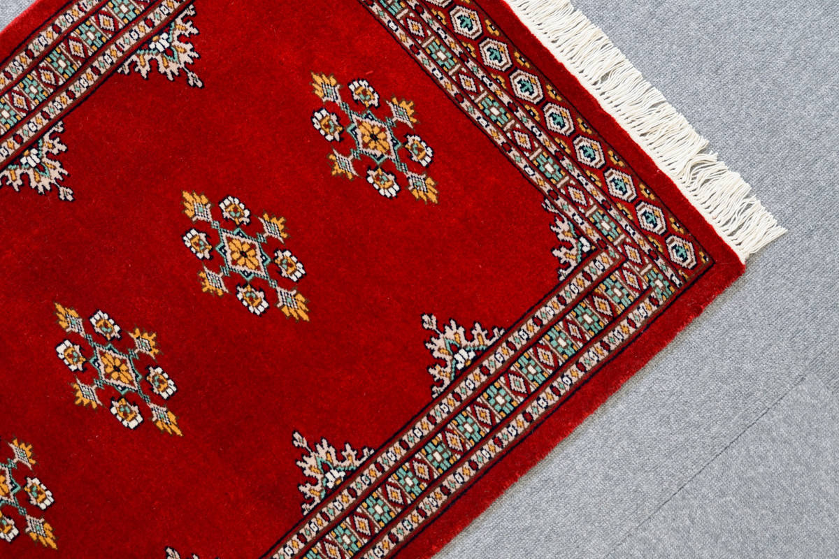 廊下敷きパキスタン手織り絨毯　ランナー size:180×64cm 高品質