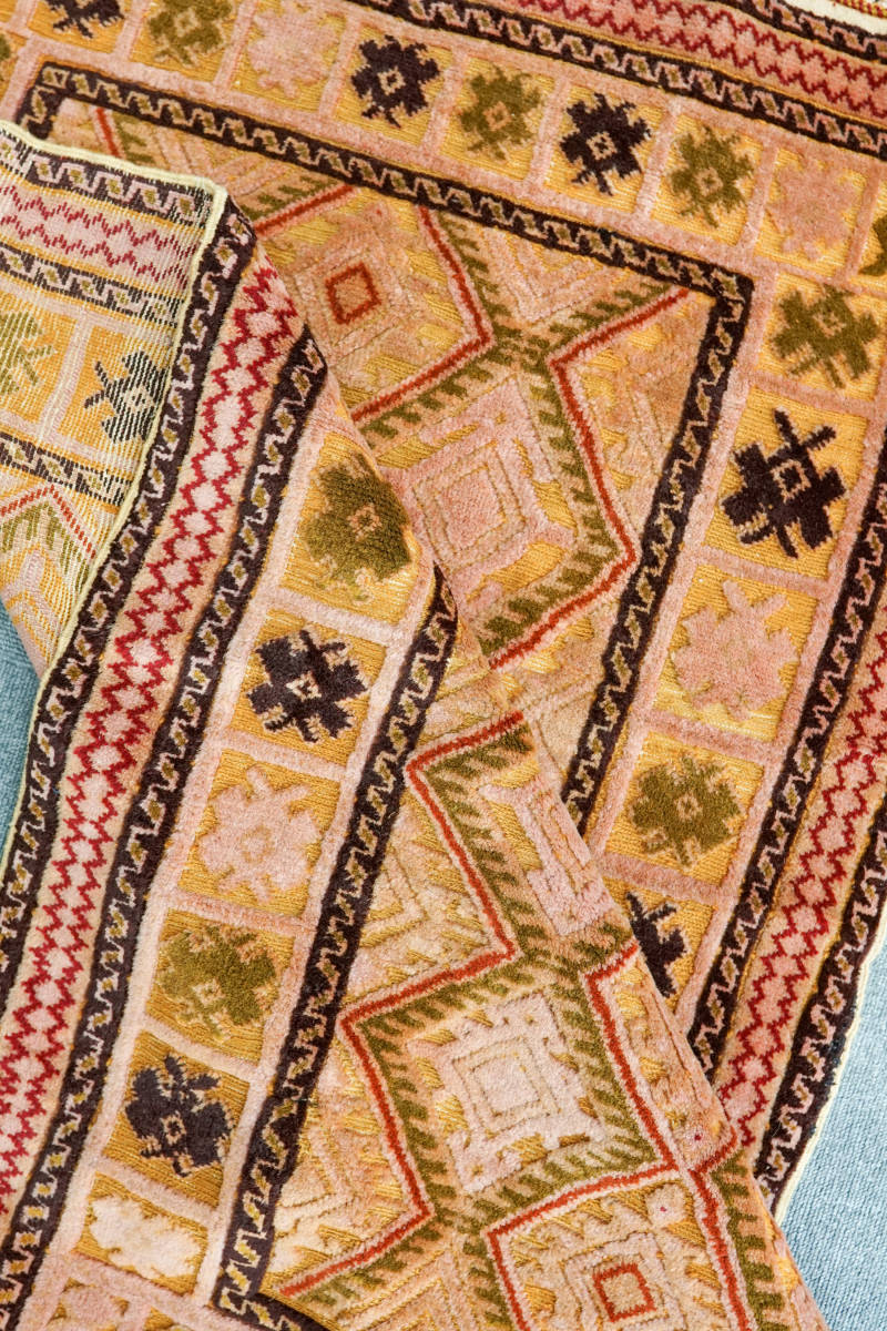 アフガニスタンマシュワニ手織りキリム size:103×80cm_画像3