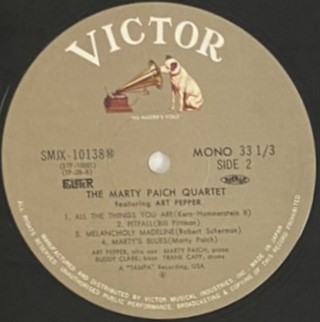♪試聴♪The Marty Paich Quartet Featuring Art Pepper / Marty Paich Quartet_画像4
