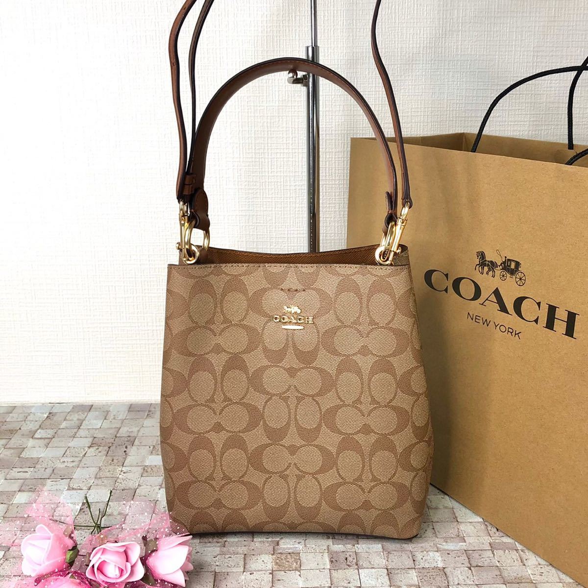 ☆新品・未使用☆COACH ハンドバッグ ショルダーバッグ ブラウン