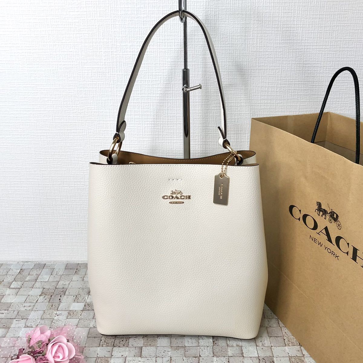 ☆新品・未使用☆COACH ハンドバッグ ショルダーバッグ ホワイト（大