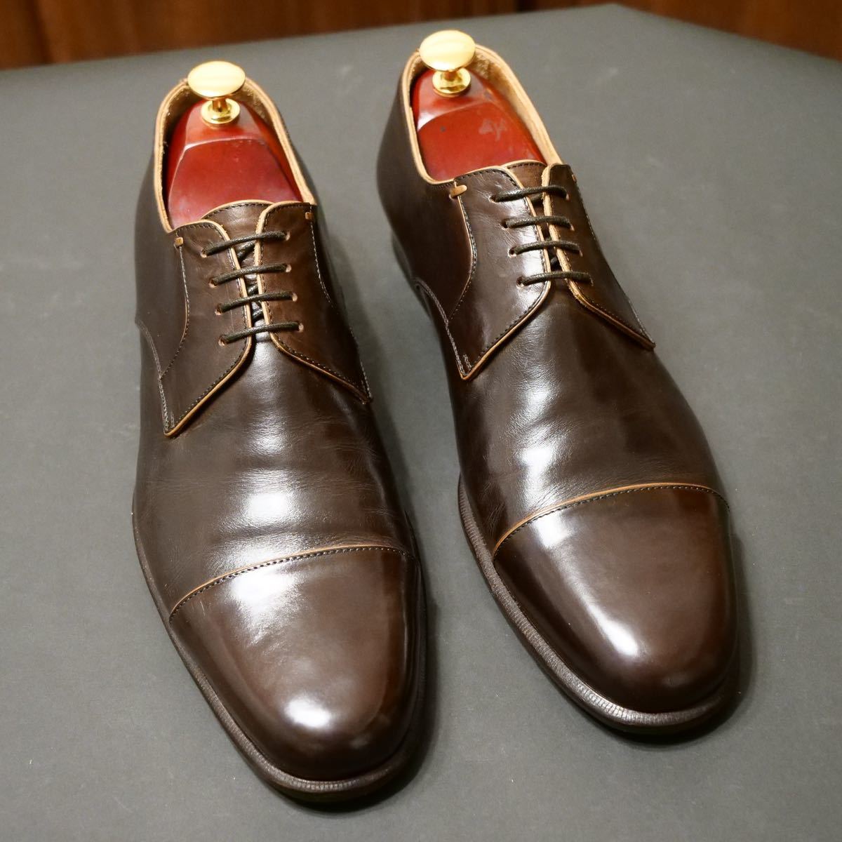 格安saleスタート】 《最高級モデル》Yves 革靴 ブラウン ストレートチップ 25.5cm相当 EU39.5 リヴゴーシュ イヴサンローラン gurche rive Laurent saint その他 - codecam.be